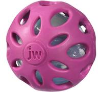 JW Crackle Ball Large, Palla di Gomma con Un Cuore in Plastica Bottled per Cani, L