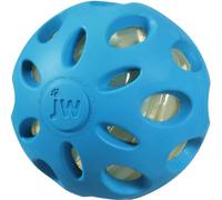 JW Crackle Ball Small, Palla di Gomma con Un Cuore in Plastica Bottled per Cani, S