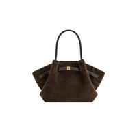 JW PEI Hana Medium Borsa Tote da Donna- Pelliccia Sintetica Marrone Mocha