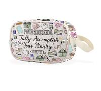 JW Pioneers - Trousse trasparente per il trucco, idea regalo per studenti e lauree, Il tuo Ministero Cbag Eu, Multiuso