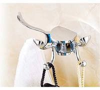 JWBXFYXW Accessori per Bagno in Cristallo Contemporaneo Imposta Il Kit Hardware in Ottone per Finitura cromata Premium con Gancio di Vestiti