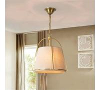 JWBXFYXW American Luxury Lampadelier Postmodern Tessuto LED Lampada a Ciondolo per la Sala da Letto della Camera da Letto Studio Apparecchi di Illuminazione corridoio, lampade a lampadario