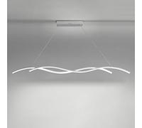 JWBXFYXW Camera Leggera a Sospensione Lampada a soffitto ondeggiate lineare Light Light Minimalist LED LAMPAGGIO di PENDANTE 6000K BAGUAGGIO Bianche LIMINA di Lima di PASSAGGI