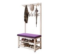 JWBXFYXW Panchina per scarpe portabicchieri con mantello e 10 ganci da 3 in 1 in 1 sala mobili Nizer