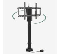 JWBXFYXW Stand TV Universale TV ELETTRIC TV STAFFETTO 360 ° Ruota Hide in Closet Adatto 26 schermi a LED da 70 Pollici 60 kg/132 libbre capacità di carico Nero