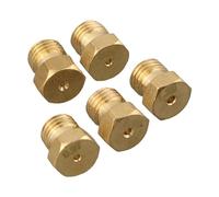 JWFBDB 5 pezzi bruciatore gas piano cottura a gas naturale for kit di conversione GPL ugelli ugelli iniettori set M6 x 0,75 filettatura parti da cucina