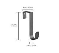 JWFBDB Gancio for porta semplice nordico, da utilizzare su porte o armadietti di dimensioni inferiori a 4,2 cm, carico massimo 3 kg. for riporre oggetti uso quotidiano(Retro Green)