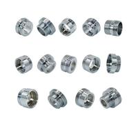 JWFBDB Ottone 1/2" M16 M17 M18 M19 M20 M22 M24 M28 M32 Connettore filettato Maschio Femmina for Rubinetto purificatore d'Acqua Gorgogliatore Raccordi in Rame(P9)