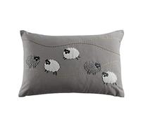 JWH WJ Jw Pecore Applique Accent guanciale Pile Sherpa Cotone federe per Cuscini Fatti a Mano per la casa Divano Letto Auto Camera Ufficio Sedia Decor Pillowslips, Cotone, Gray, 14 x 21 inch