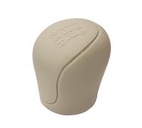 JWJVG Copri Pomello Cambio Auto per Ford EcoSport II 2017 2018 2019 2020 2021 2022, Manuale Copertura in Silicone Morbido 5 Marce Custodia Cover Coperchio,A/Beige