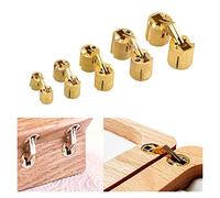 JWLINRKS Cerniere Cerniere a barilotto in Rame Cilindrico Armadio Nascosto Nascosto Cerniera Invisibile in Ottone Supporto for Porta Accessori Hardware for mobili(10mm)