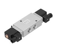 JWLINRKS Elettrovalvola a solenoide elettrica a Doppia Bobina Lega di Alluminio G1/2in Elettrovalvola a 5 Vie Protezione antiruggine IP65 for apparecchiature industriali