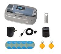 JWM Lettore RFID a Lungo Raggio con Lettore di Guardia, Torcia con Schermo OLED, Protezione di Sicurezza IP67 con Software Cloud Gratuito