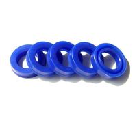 JWOO 5 pz Poliuretano Albero Pistone Stelo PU Singolo Labbro U Coppa Paraolio ID 8-19mm Un Albero Radiale Guarnizione idraulica (IDxODxTHK) (Size : 10x18x5(5pcs))