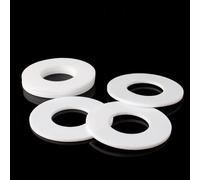 JWOO 50 pz PTFE Rondella Piatta M3 a M45 Flangia Manometro Guarnizione Giunto Tubo DeII'acqua, Guarnizione Distanziatore di Tenuta for Manometro(20x8x2mm)