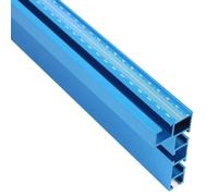 JWOO 75 Tipo Mitra Track Fence Stopper Profilo in Alluminio Blu Recinzione for Router 40/50cm Multi T-Track Table Saw Fence Lavorazione del Legno T-Slot (Color : 50cm, Size : 1pcs)