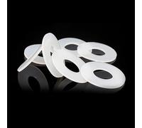 Rondella piatta in silicone da 50 pezzi, buona rondella elastica in silicone, for rondelle isolanti elettriche Guarnizione piatta in silicone da 2 a 12 mm(3.5x8x2mm)