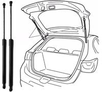 JWOZQ Auto Molle Gas per Alfa Romeo Brera (939) Hatchback 2006-2011(OEM:60694616)-47.3cm Baule Montanti Molla Supporti di Sollevamento Posteriore Bagagliaio Asta