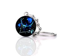 JWPavilion Portachiavi con 12 costellazioni dello zodiaco, fluorescente, galassia creativa, taglia unica