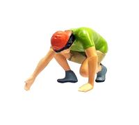 JWQFBC 1/87 Scalata Montagna Modello Figura Miniature Action Figurine Persone Figurine Tiny People Modello Modellini Treni Persone Figure per Casa delle, Verde