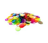 JWQFBC 100 Pezzi di Chip Trasparenti Giocattolo Educativo di Apprendimento Gioco di Conteggio per Ragazze Bambini Regali per Bambini