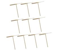 JWQFBC 10x Giocattoli Da Strofinare Sulle Mani a Forma di Libellula di Bambù, Giocattolo Elicottero Da Mano, Regali Originali per Bambini, Giocattolo Da Este