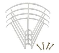 JWQFBC 12 Pezzi Ricambi Drone Eliche Gambe Atterraggio Paracolpi Eliche Quadcottero Componente in Plastica Compatibile X5SC X5SW Utilizzo Hobbistico