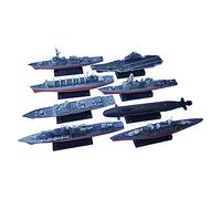 JWQFBC 8 Pezzi 4D Modello di Nave Assemblato, Collezione di Modelli di Aeromobili Puzzle Giocattoli Set da Gioco, Modello di Giocattolo per Ad