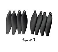 JWQFBC 8 Pezzi Eliche Quadcopter Ricambio Propeller Parti di Ricambio Accessori Drone Leggere Elevata Durezza Installazione Rapida Adatte per Modellismo Prof, Nero
