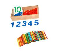 JWQFBC Carte E Contatori per Bambini Carte Cognitive per Contare Giocattoli per L'istruzione a Casa E La Scuola, Stile c