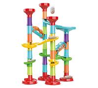 JWQFBC Giocattoli Educativi Pista Palline Blocchi Costruzione Mattoncini Assemblabili Plastica Stimola Abilità Cognitive Adatto per Bambini Regalo Tempo, come descritto, 30x18 cm