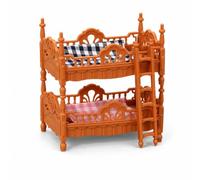 JWQFBC Letto a Castello per Bambole, Costruzione solida, letto bambole, Marrone, Letto a castello per bambole