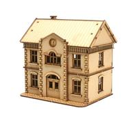 JWQFBC Modello di Edificio Architettonico in 1:72, Fai da Te, Artigianato, Collezione di Ornamenti in Legno, Modello di Scena Architettonica per Access