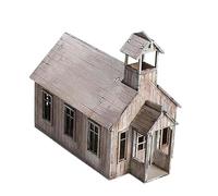 JWQFBC Modello di Scena Architettonica di Una Casa Europea in Legno 1/72 Collezione Interattiva Scena Architettonica di Una Chiesa per Diorama di Tavolo di S