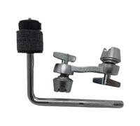 JWQFBC Morsetto di Montaggio per Batteria, Braccio per Piatti, Facile da Fissare, Asta a L, Morsetto Regolabile, Parti per Batteria per Artisti, Orchestre Pr, Nero