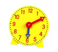 JWQFBC Orologio Didattico Modello per Insegnare Giocattolo Analogico Strumento Interattivo con Numeri Realizzato in Robusto PP Adatto per Bambini Delle Eleme, 12 Ore, Taglia unica bambino