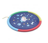 JWQFBC Pad per Cani 170cm, Tappetino Irrigatore Pieghevole per Animali Domestici, Gioco d'Acqua Esterno Estivo