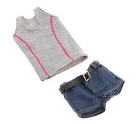 JWQFBC Pantaloncini/Casula da Donna in 1/6 per 12 Action Figure, Blu