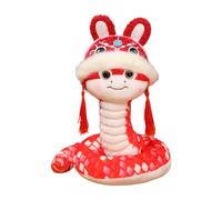 JWQFBC Peluche Serpente per Il Capodanno Cinese 2025, Regalo per Feste, Decorazione per La Casa E Il Dormitorio Dei Bambini, Rosso 25 Cm