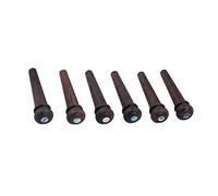 JWQFBC Perni per Ponticelli per Chitarra, Perni Terminali per Corde per Chitarra in Ottone E Osso, I Migliori Accessori per Chitarra Acustica