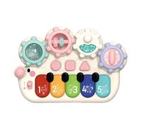 JWQFBC Pianoforte Musicale per Bambini, Giocattolo Musicale Educativo con Diverse modalità di Gioco Ed Effetti Luminosi, Ideale Come Regalo, Bianco