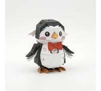 JWQFBC Pinguino Modello di Carta Meccanico, Educativo per Bambini, Gadget Compleanno e Regalini Fine Festa