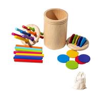 JWQFBC Scatola di Smistamento di Colori E Forme, Giocattolo per L'apprendimento Precoce, Giocattolo per Lo Sviluppo, Giocattolo in Legno Color, Come immagine, Stile D