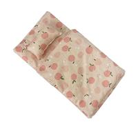 JWQFBC Set di Accessori per La Biancheria da Letto per Bambole, Include 1 Materasso, 1 Trapunta E 2 Cuscini. Decorazione per Casa delle Bambole. Giocattolo D, Rosa