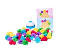 JWQFBC Set di Marionette da Dito, Gioco di Combattimento, Giocattolo per La Scuola, Giochi Interattivi, Riconoscimento del Colore Mano-Occhio, Asilo,