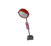 JWQFBC Specchio Convesso Modello Diorama Miniatura con Asta Acciaio Inox Ornamento Realistico Accessorio Scenico Adatto a Collezione Fotografia Decorazione C, Versione Clear View