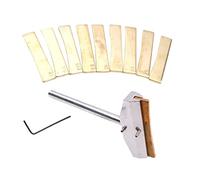 JWQFBC Strumento per La Riparazione Della Chitarra, Pressa per Tastiera con Chiave per Inserto Pressa, d'oro