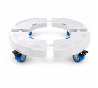 JWQFBC Supporto Elettrodomestici Regolabile, Acciaio inossidabile - frigorifero - vasi - plastica - gomma - base mobile - per lavatrice - per, Modello rotondo standard con 4 ruote doppie girevoli