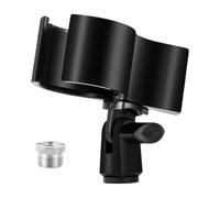 JWQFBC Supporto per Clip, Supporto per Clip, Antiscivolo, Diametro Esterno: Da 3,2 Cm a 5,8 Cm, Clip a Molla Professionali, Universale, con Adattatore a Vite