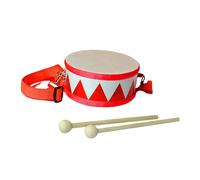 JWQFBC Tamburo Rullante Tamburo per Bambini Strumento Ritmico Set Musicale con Struttura in Legno Levigato E Sicuro Adatto per Sviluppare E Gioco Cre, Rosso